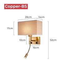 Switch LED Spotlight Reading Wall Lamp Bedroom Study Nordic Home Decor Light Fixture