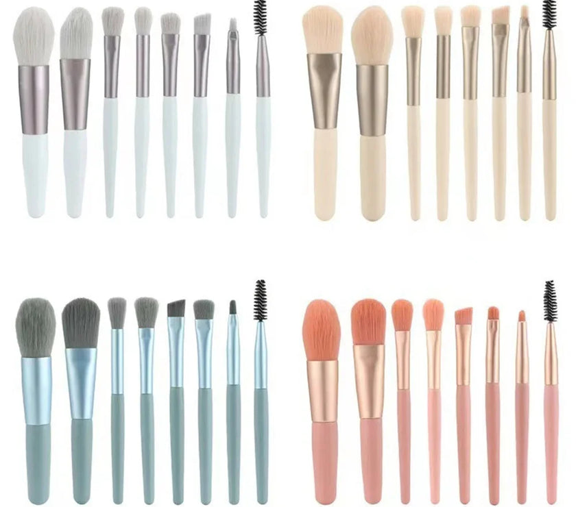 8Pcs Makeup Brush Set Makeup Concealer Brush Blush Loose Powder Brush Eye Shadow Highlighter Foundation Brush Beauty Tools
