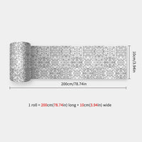 10X200cm Long Strip Wall Stickers Floor Kitchen Bathroom Living Room Skirting Line Wall Decor Waterproof Peel & Stick Wallpaper