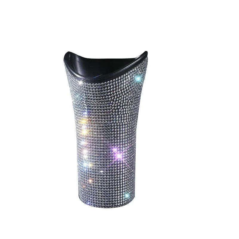 Bling Diamond Car Umbrella Storage Box Multifunctional Organizer Barrel Auto Folding Hanging Water Bottles Rack Umbrella Bucket