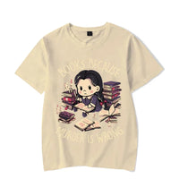 Wrong Letter Women Short Sleeves Harajuku Fashion Oversize Study Tee