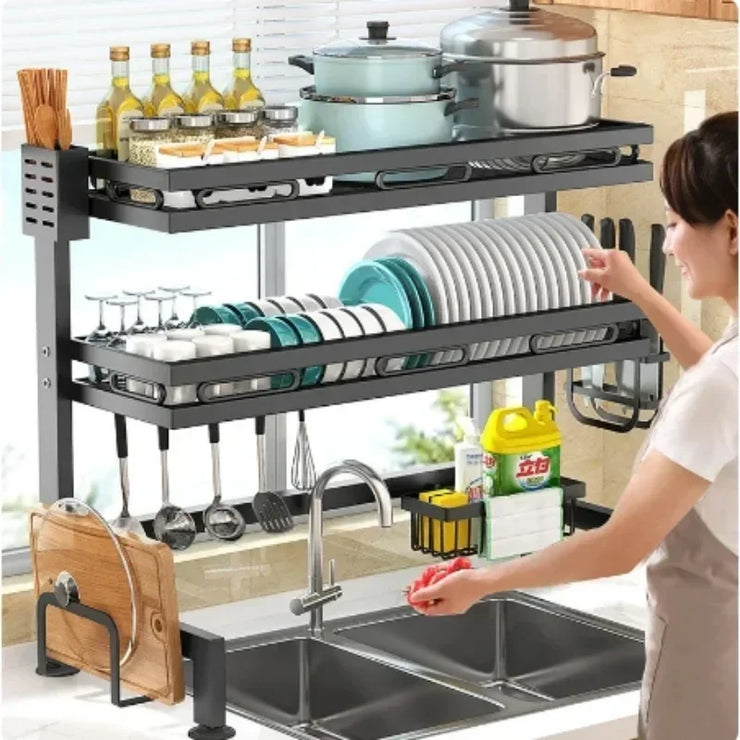 Sink Dish Storage Rack Seaoning Tableware Draning Kitchenware Kitchen Accessories