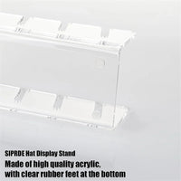 7-Holes Baseball Cap Display Rack Durable Clear Acrylic Hat Holder