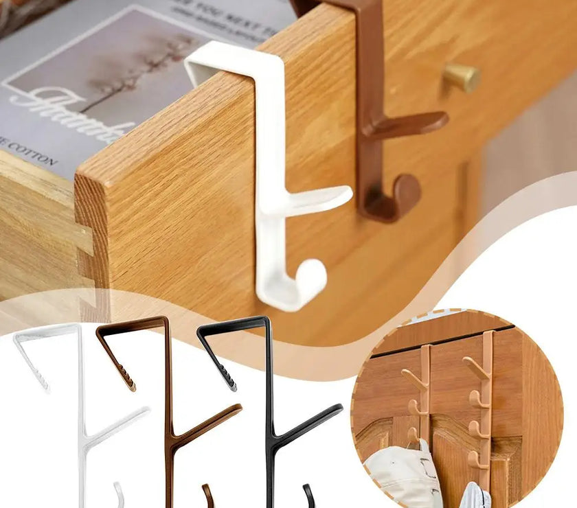 Door Multifunction Clothing Towel Bag Hook Home Hats Storage Hooks Holder Organization I7U9