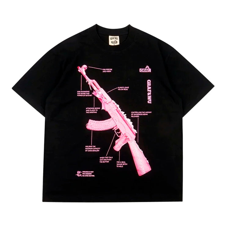shirt gothic cotton shirts Couples street graphic y2k tops goth women clothes
