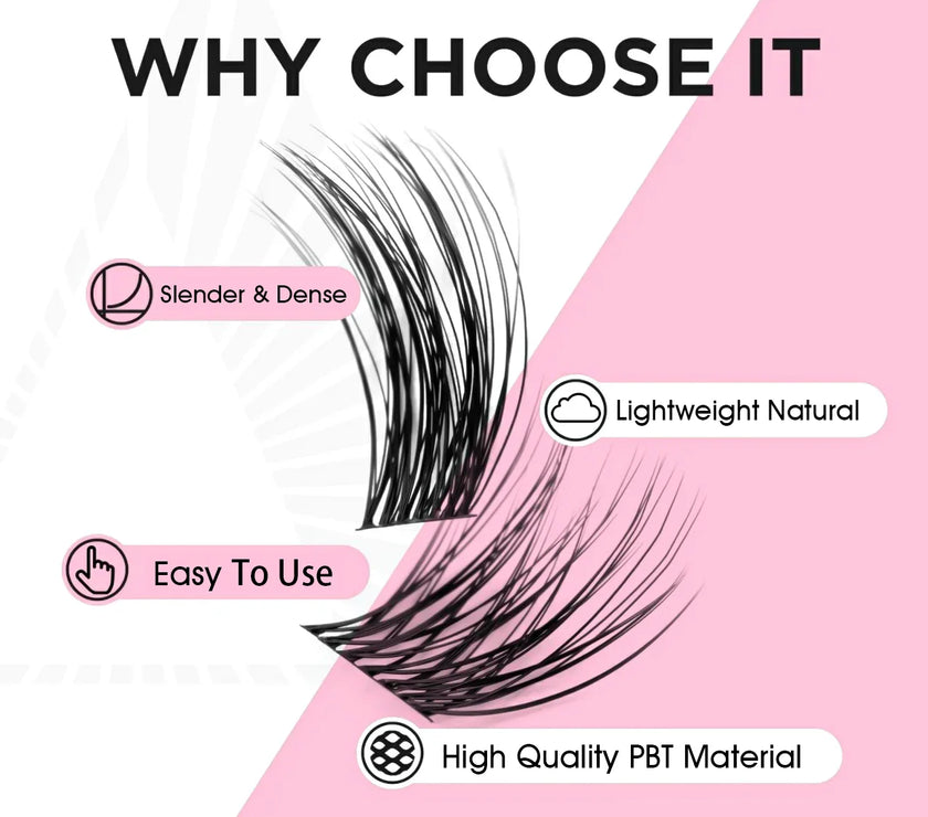 MASSCAKU Natural Volume Primor Material Cluster Lashes Extensions Strong Individual Eyelashes Beauty Salon