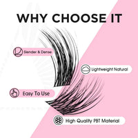 MASSCAKU Natural Volume Primor Material Cluster Lashes Extensions Strong Individual Eyelashes Beauty Salon
