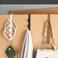 Door Hanger Wall Organizer Hook Bedroom Clothing Hook Holder Coat Hat Bag Rack Bathroom Kitchen Home Storage Organization