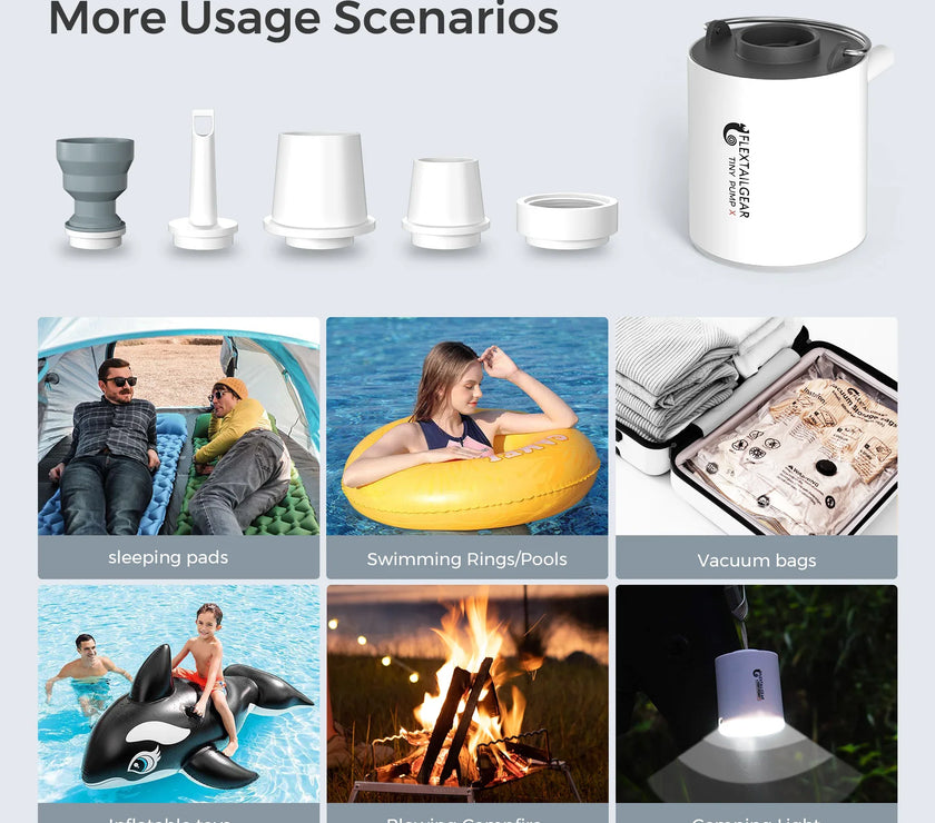 Portable Air Pump Camping Equip Outdoor Gadgets Rechargeable