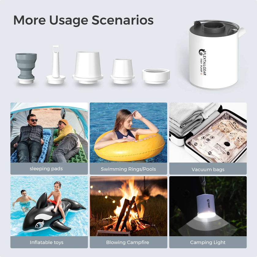 Portable Air Pump Camping Equip Outdoor Gadgets Rechargeable