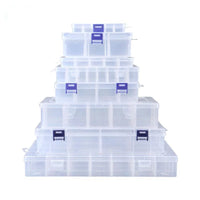 6 10 15 24 Grids Home Storage Organization Plastic Storage Box Eco-Friendly Jewelry Earring Screw Holder Case Display Organizer