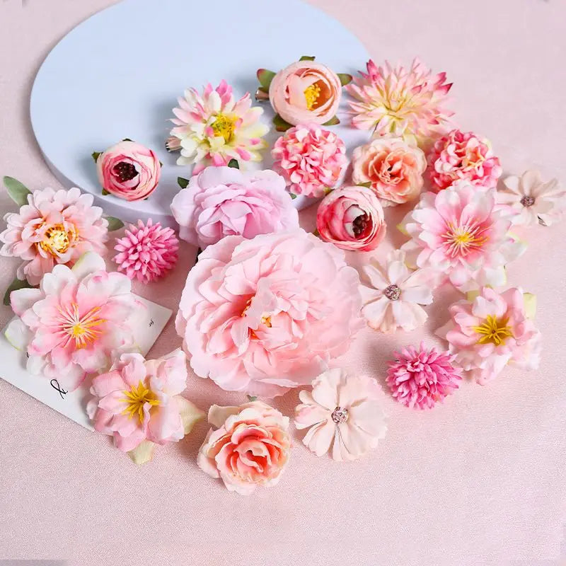Wedding Decoration Fake Flowers Home Decor DIY Bouquet Craft Garlands Scrapbook Gift Accessories