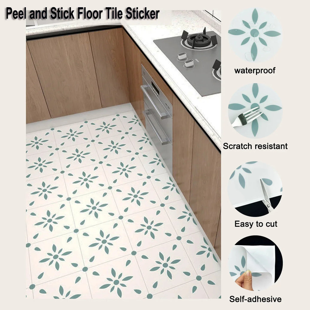 Kitchen&Bathroom Floor Tiles 20x20 cm Peel