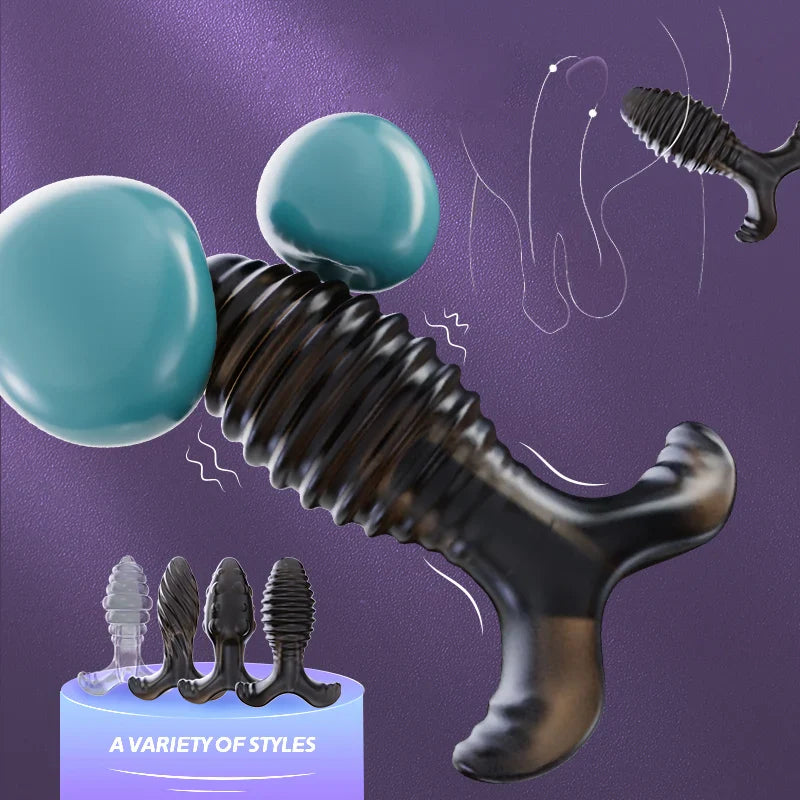 Multifunctional Soft Rubber Anal Plug Masturbator Adult Sex Products Soft Comfortable Vaginal Dilator