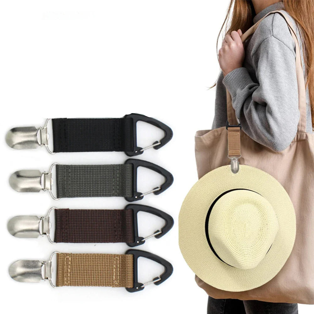 Backpack Clips Universal Portable Hat Keeper Clip Canvas Lightweight Storage Accessories Travel Outdoor Practical Gadgets