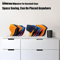 7 Holes Acrylic Hat Baseball Cap Display Rack Durable Clear Acrylic Hat Holder For Home Closet Storage Organization Stores Decor