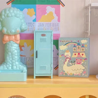 2-layer INS Wind Pink Desktop Storage Cabinet Home Bedroom Desktop Storage Iron Box Cosmetics Jewelry Storage Organization Rack