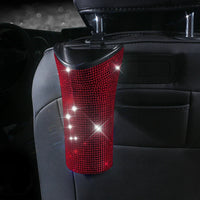 Bling Diamond Car Umbrella Storage Box Multifunctional Organizer Barrel Auto Folding Hanging Water Bottles Rack Umbrella Bucket