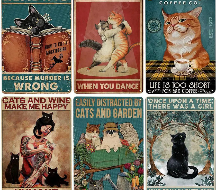 Happy Retro Tin Happy Retro Tin Sign Tuxedo Cat Metal Sign Golfing Cat Plaque Poster Home Cafe Bar Bathroom Wall DecorSign Tuxedo Cat Metal Sign Golfing Cat Plaque Poster Home Cafe Bar Bathroom Wall Decor