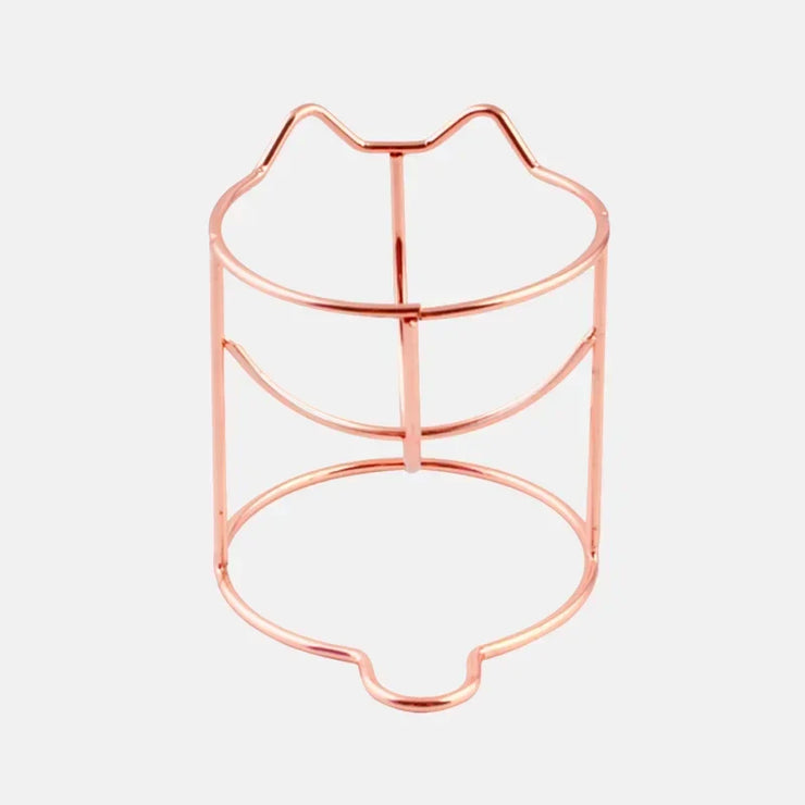 1Pcs Cute Cat Beauty Egg Bracket Dryer Cosmetic Makeup Sponge Gourd Powder Puff Rack Organizer Box Shelf Holder Storage Tools