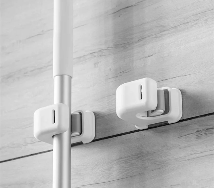 Multi-Purpose Umbrella Hooks Adhesive Wall Hanging Mop Broom Hook Kitchen Bathroom Organization Home Organizer Accessories