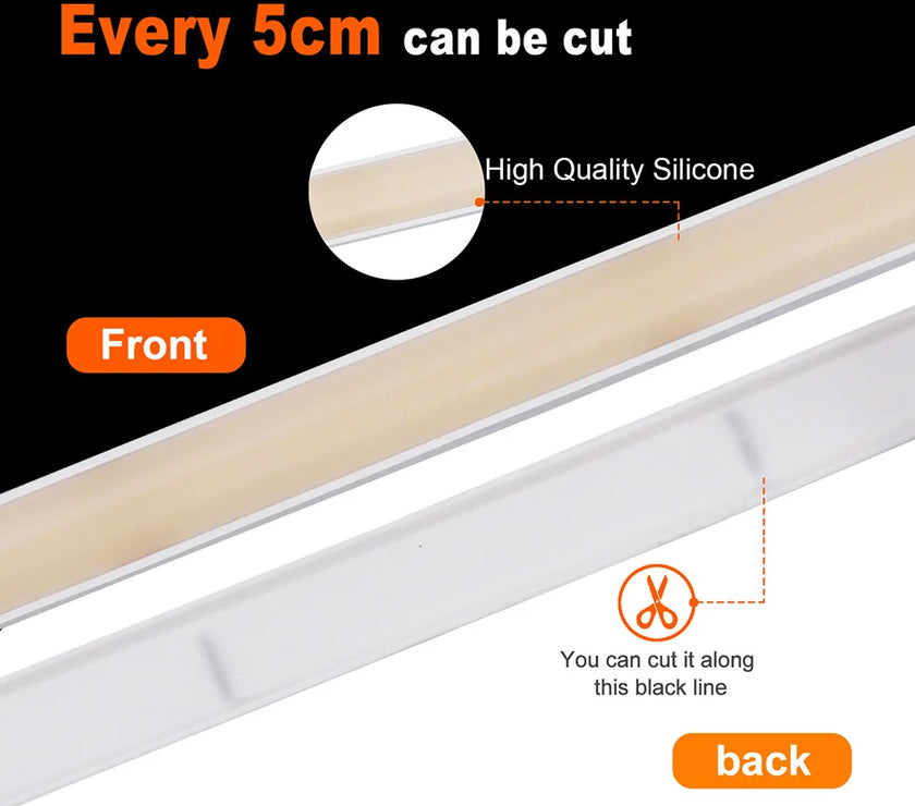 IP68 Waterproof COB LED Neon Strip Light 12V 24V Dimmable 320 LEDs Flexible Ribbon High Density Linear Lighting Home Decoration