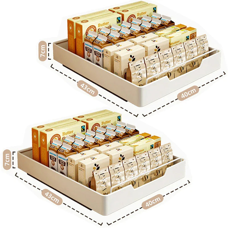 Installation Kitchen Spice Box Storage Rack Cabinets Organizer