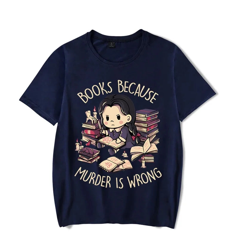 Wrong Letter Women Short Sleeves Harajuku Fashion Oversize Study Tee