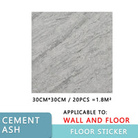 Adhesive Waterproof Marble PVC Floor Sticker Bathroom living room Renovation Decals Wall Ground Decor