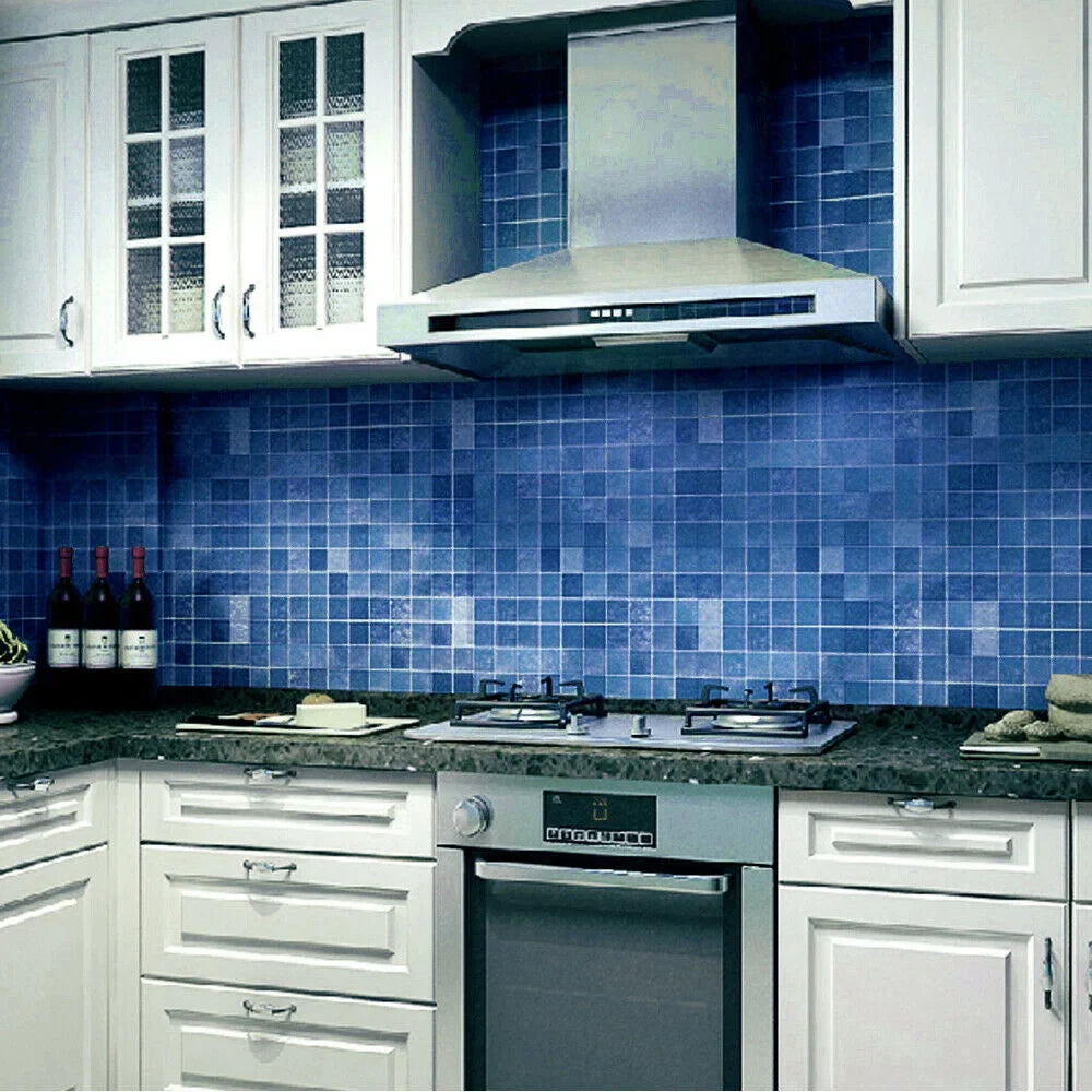 Stick Bathroom Wallpaper Worktop Cover Wall Tile Stickers Kitchen Countertop Decor