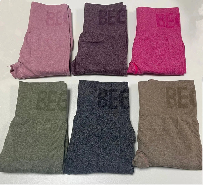 Newest Letter Honey Peach Hip Yoga Pants High Waist Lift Hip Tight Fitness Leggings Seamless Training Sports Leggings