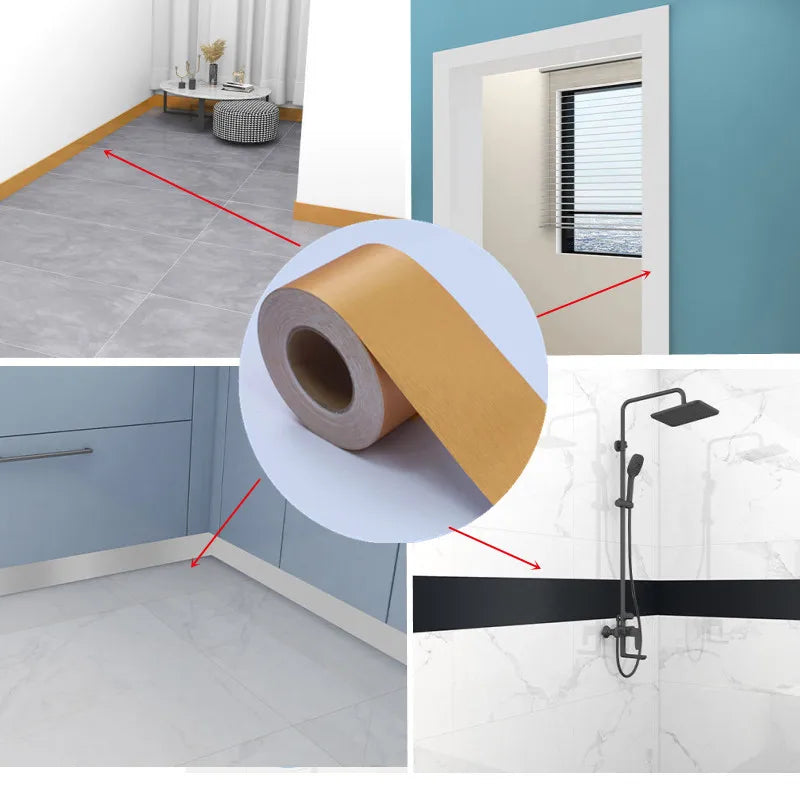 Adhesive Skirting Line Baseboard Bathroom Living room Kitchen Cabinet Wall Decoration