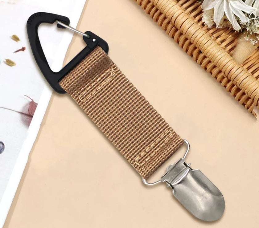 Backpack Clips Universal Portable Hat Keeper Clip Canvas Lightweight Storage Accessories Travel Outdoor Practical Gadgets