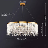 Living Dining Room Circle Hanging Lamp Home Decor LED Fixture