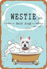 Pet Shop Toilet Farmhouse Bathroom Garage Home Room Decoration 12x8 Inches