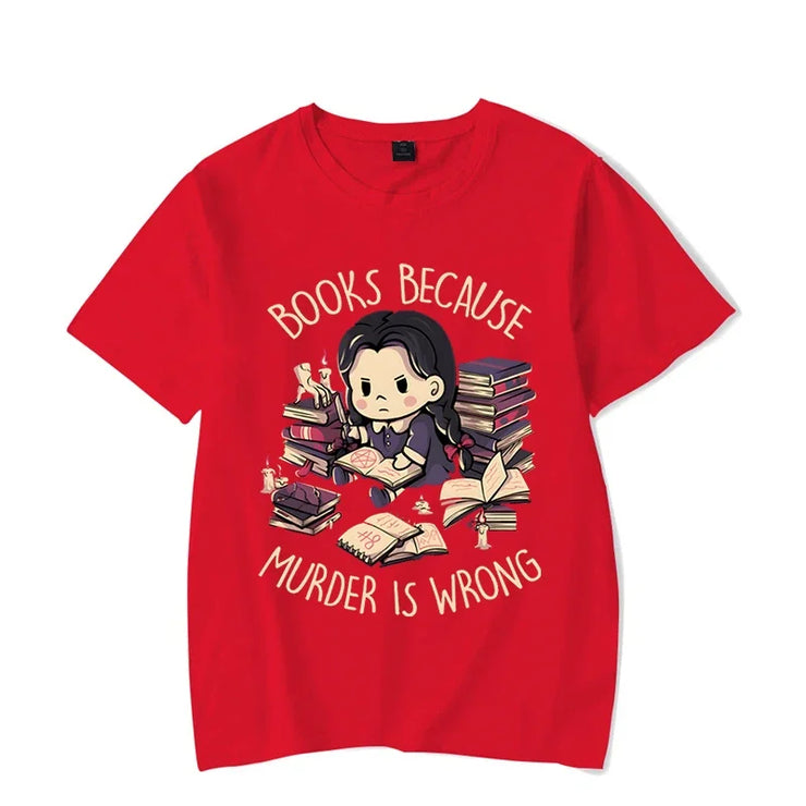 Wrong Letter Women Short Sleeves Harajuku Fashion Oversize Study Tee