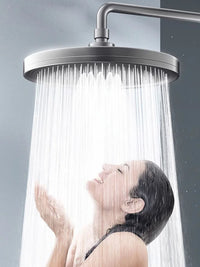 6 Modes Big Panel Large Flow Supercharge Rainfall Shower Head High Pressure Top Rain Shower Faucet Bathroom Accessories