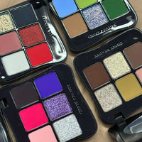 CHOIZ BEAUTY 6 Color Insect Eyeshadow Green Chameleon Butterfly Matte Platte Shimmer Shining Eye Makeup DarkBlue