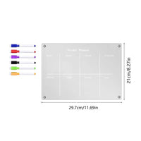 clear fridge magnet sticker calendar board planner