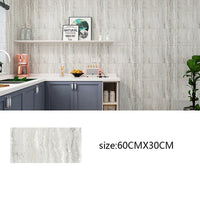 Adhesive Marble Wallpaper Waterproof Wall Stickers Kitchen Bathroom Living Room TV Background Renovation Wallboard Decor