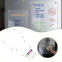 Fridge Magnet Stickers Clear Acrylic Calendar Weekly Planner Magnetic Schedule Reusable Board Fridges Messages Menu Gadgets
