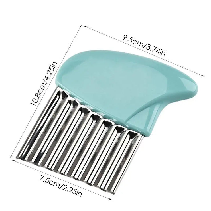Creative Potato Chip Slicer Cutter Vegetable Fruit Corrugated Wavy Knife French Fries Potato Cutter Kitchen Gadget Accessories
