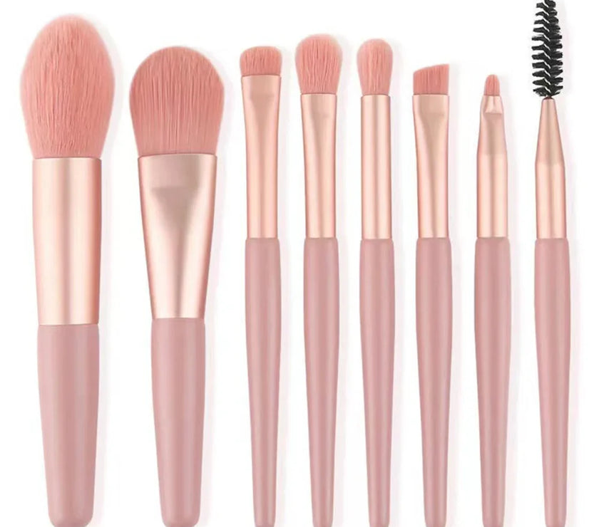 8Pcs Makeup Brush Set Makeup Concealer Brush Blush Loose Powder Brush Eye Shadow Highlighter Foundation Brush Beauty Tools