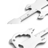 Multifunctional Keychain Multitool Gadgets Pocket Stainless Steel Tool Card Guitar Bear Tiger Optional Outdoor Camping Multitool