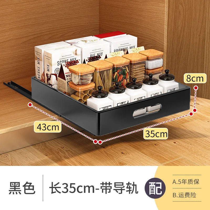 Drawer Dish Rack Kitchen Storage Sliding Bowls Dishes Drainer Storage Rack Sink Cabinet Organizer Tableware