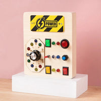 1 Piece Band Children Montessori Busy Board Wood Color Wooden Toddlers Learning Cognitive Educational Toys