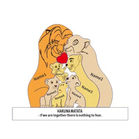 Puzzle Wooden Lion Puzzle Home Decor Thanksgiving Christmas Warm Gifts