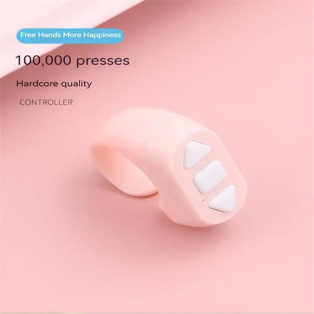 Fingertip Controller Wireless Bluetooth Mobile Selfie Lazy Artifac Tiktok Remote Control Ring Mobile Phone