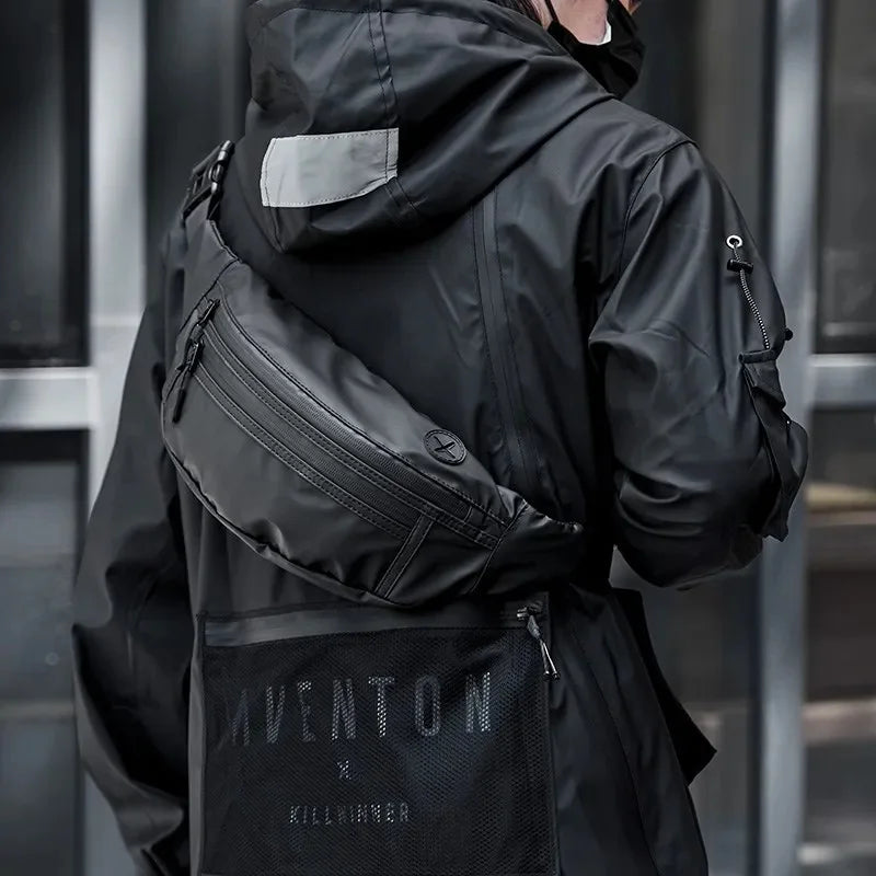 Sport Travel Crossbody Pack Shoulder Sling Zipper Pure Color Small