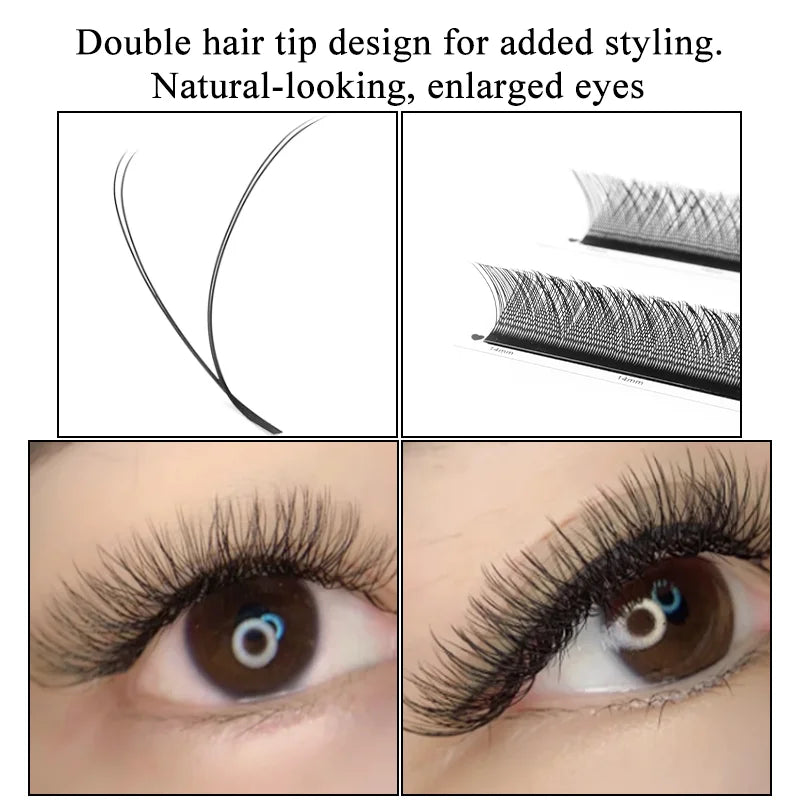 Natural Soft Brazilian Eyelash Premade Volume Fan Lashes Extension
